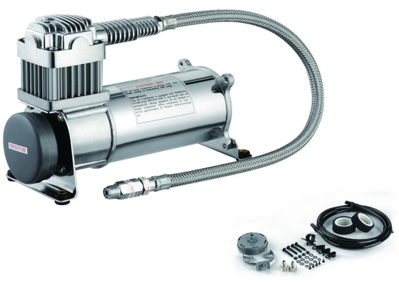 واحد 150psi 12V 1/4 "ضاغط التعليق الهوائي فضي شديد التحمل