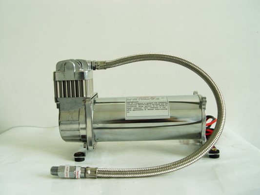 200PSI ضاغط هواء سيارة كروم واحد 12 فولت ، تعليق ركوب الهواء للشاحنات