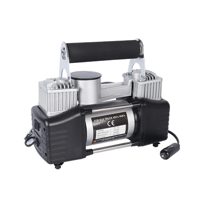 سعر جيد ضاغط هواء معدني ذو أسطوانتين مع حقيبة حمل ضاغط هواء عالي الضغط DC 12V الانترنت
