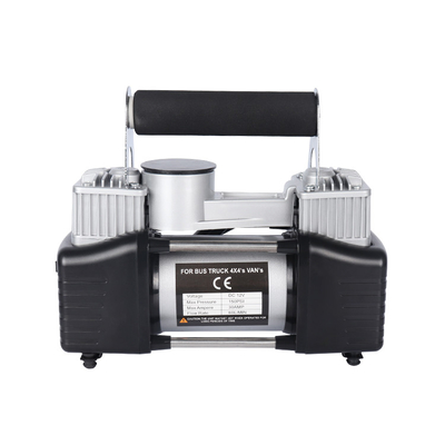 ضاغط هواء معدني ذو أسطوانتين مع حقيبة حمل ضاغط هواء عالي الضغط DC 12V