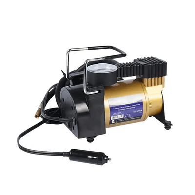 مضخة إطارات صغيرة أحادية الأسطوانة DC12v مضخم هواء معدني مضخم إطارات للشاحنة