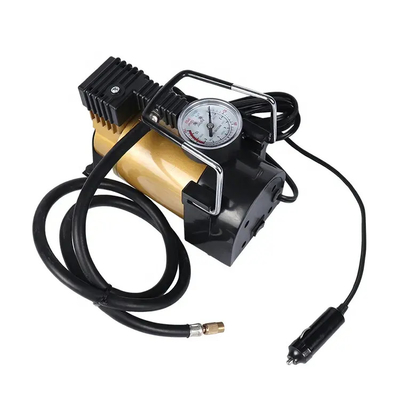 ضاغط الهواء المعدني المحمول DC12v واحد الاسطوانة مضخة ضخ إطارات السيارة ضخ سريع