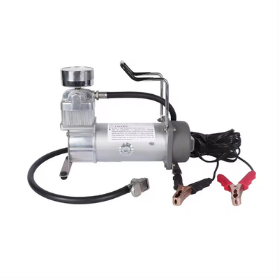 ضاغط الهواء ذو الأسطوانة الواحدة المحمولة خارج الطريق DC12V المعدنية الثقيلة مع مقياس