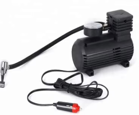 ضاغط هواء صغير مضخة إطارات محمولة Dc12v مع مقياس ضاغط صغير 300psi ضاغط هواء سيارة محمول
