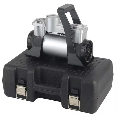 مضخم إطارات السيارات Dc 12v المعدنية الضغط مضغوط الهواء السيارات مع صندوق بلاستيكي