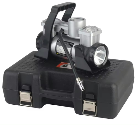 مضخم إطارات السيارات Dc 12v المعدنية الضغط مضغوط الهواء السيارات مع صندوق بلاستيكي