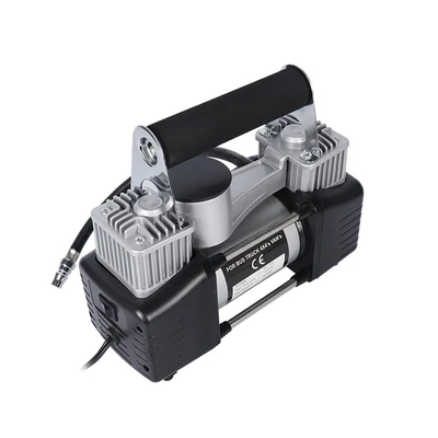 DC12V مزدوج الأسطوانة المعدنية مضغوط الهواء للسيارات لضخ مضخة الضخ للسيارات