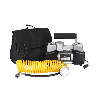 DC12V مزدوج الأسطوانة المعدنية مضغوط الهواء للسيارات لضخ مضخة الضخ للسيارات