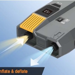 أسرع مضخة كهربائية 12 فولت وخط كهرباء التيار المتردد تضخم تضخم مثل قرش حتى 20psi مع شاشة رقمية تلقائية