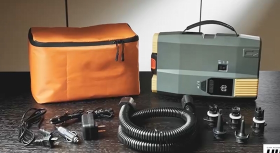 مضخة AC110-220V الكهربائية الرقمية DC 12V مع بطارية الليثيوم لضخ لوحة القوارب