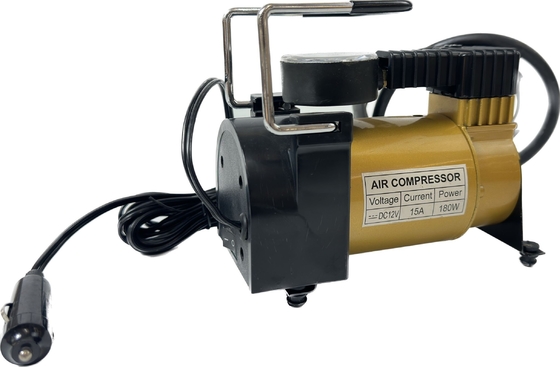 ضاغط الهواء المعدني المحمول DC12v واحد الاسطوانة مضخة ضخ إطارات السيارة ضخ سريع