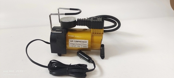 ضاغط الهواء المعدني المحمول DC12v واحد الاسطوانة مضخة ضخ إطارات السيارة ضخ سريع