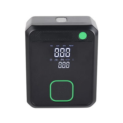 ضاغط الهواء الرقمي للسيارات بدون سلك قابل لإعادة الشحن مع شاشة LCD مضخة هواء محمولة DC 12V