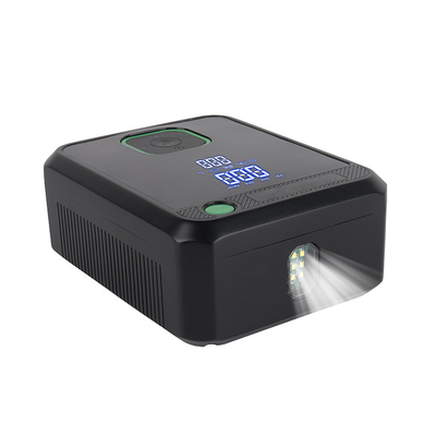 ضاغط الهواء الرقمي للسيارات بدون سلك قابل لإعادة الشحن مع شاشة LCD مضخة هواء محمولة DC 12V