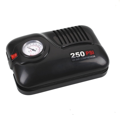 ضاغط هواء للسيارة 250psi مادة بلاستيكية ، ضاغط هواء للسيارة 2 في 1 تيار مستمر 12 فولت