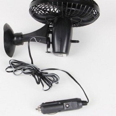 مراوح تبريد كهربائية للسيارات مقاس 4 بوصات مزودة بمفتاحين Dc12v مادة بلاستيكية باللون الأسود
