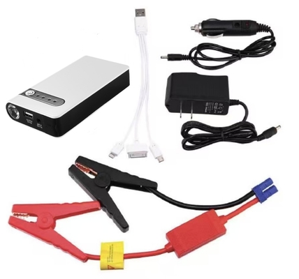يشمل جهاز القفز المحمول 12 فولت مع مصباح فلاش LED وبطارية 11000mAh