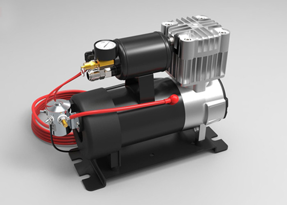 ضاغط الهواء للسيارات المعدنية الثقيلة Dc12v/24v للشاحنة مع شريط التمساح