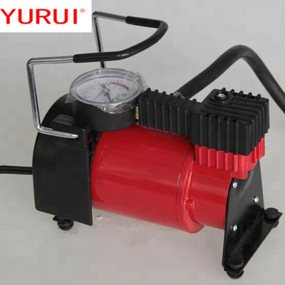 مضخة إطارات صغيرة أحادية الأسطوانة DC12v مضخم هواء معدني مضخم إطارات للشاحنة
