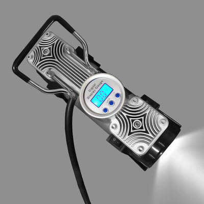 مضخم إطارات السيارات المقياس الرقمي ضاغط الهواء للسيارة DC 12v أسطوانة مزدوجة