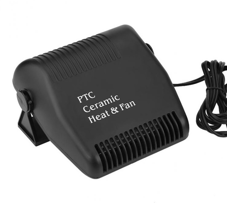 150w 12v سخانات السيارة المحمولة الصغيرة الكهربائية اللون الأسود حياة عمل طويلة