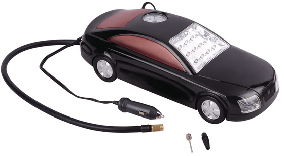 سعر جيد 3 في 1 ضاغط هواء بلاستيكي سريع الشكل للسيارة DC12V مع ضوء LED لتضخم الإطارات الانترنت