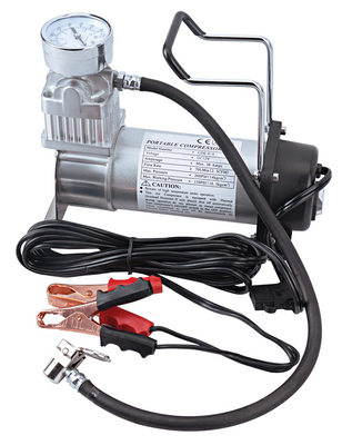 سعر جيد ضاغط الهواء ذو الأسطوانة الواحدة المحمولة خارج الطريق DC12V المعدنية الثقيلة مع مقياس الانترنت