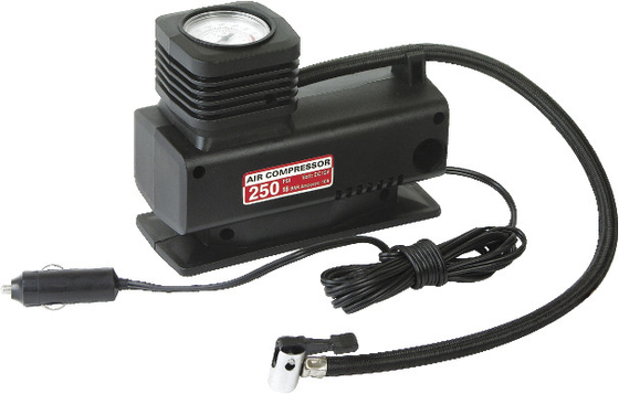 سعر جيد بلاستيك أسود مفيد على طول رحلة ضاغط هواء السيارة DC12V للإطارات المختلفة الانترنت