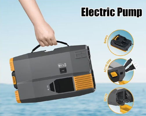 مضخة 12 فولت الكهربائية مع البطارية و AC110V-220V العمل لفترة طويلة 20psi مع شاشة