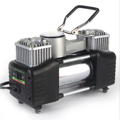 سعر جيد ضاغط هواء معدني اسطوانة مزدوجة 180 واط 150PSI مع ساعة الانترنت