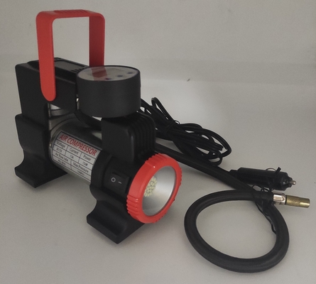 DC12V LED الضوء المحمول المعدني لضغط الهواء للسيارة مع مقياس رقمي